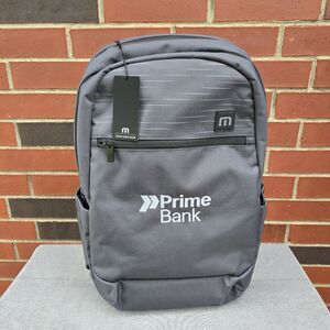 NWT Travis Mathew Approach Backpack Gray Prime Bank Logo